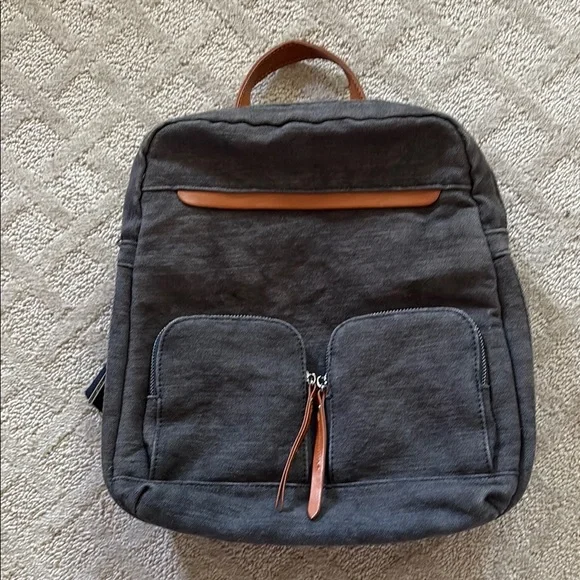 Moda Luxe | Bags | Moda Luxe Gray And Brown Backpack With  display picture 1